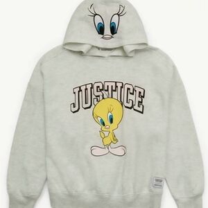 Justice Gray Tweety Bird Kids Hoodie